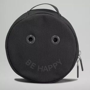 ❤️ Lululemon “Be Happy” Black Daily Essentials Mini Pouch 1.5L NWT